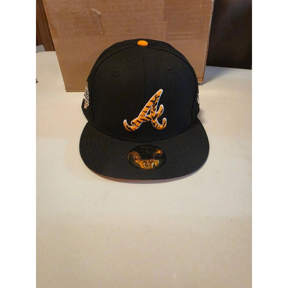 New Era 59FIFTY Atlanta Braves Tiger Fill 1995 World Series Black Orange 7 1/8